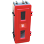 Plastic fire extinguisher storage cabinets