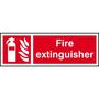 Fire Extinguisher Symbol & Text Sign