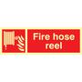 Fire Hose Reel Photoluminescent Sign