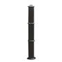 Traditional style galvanised bollard painted black