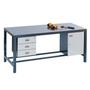 Heavy-duty fully welded Bench, Laminate Top