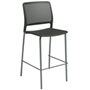 Grafton high stool with Blue Grey seat and frame