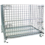 Heavy duty mesh collapsible cage pallet