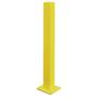 Yellow heavy-duty impact protection bollard