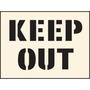 Keep Out Industrial Stencil