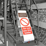 Ladder Lockout - Ladder unsafe do not use this ladder