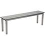 Stainless Steel Bench With Grey Laminate Seat
