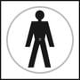 Male Toilet Symbols Braille Sign