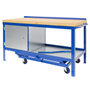 Wood Topped HD Mobile Workbenches with 1000kg UDL
