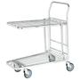 Nesting Stock Trolley with Foldaway and Retractable Shelf