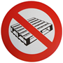 No Pallets Graphic Floor Marker