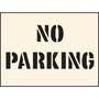No Parking Industrial Stencil