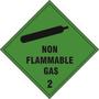 Non Flammable Gas 2 Diamond Labels
