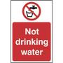 Not Drinking Water Sign