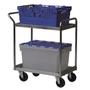 Order picking trolley for use with Euro & bale arm containers