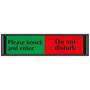 Please Knock and Enter / Do Not Disturb Slider Sign for Doors