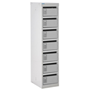 Post box locker with seven boxes - 25mm slot