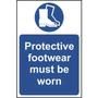 Protective Footwear Must Be Worn Sign