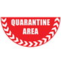 Quarantine Area Half Circle Graphic Floor Marker