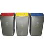 Recycling Bin Kit - 3 x 54L Bins with Colour-Coded Lids