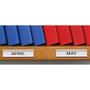 Self Adhesive White Label Holders for shelving / racking