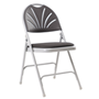Grey Series 2600 folding chair with upholstered seat
