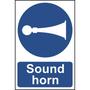 Sound horn sign - 300 x 200mm