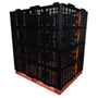 Black plastic pallet collar