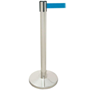 Stainless Steel Belt Barrier Post wih 2.5m Blue Belt