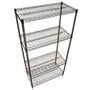 Stainless steel wire shelving with 4 shelves