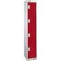 Browns metal locker with 4 compartments