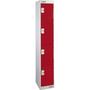 Browns metal locker with 4 compartments