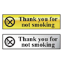 Thank You For Not Smoking Mini Sign