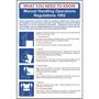 The Manual Handling Operations Regulations 1992 Poster / Wall Chart