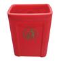 25L red litter bin