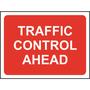 Traffic Control Ahead Road Sign