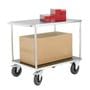 Two Tier Service Trolley, Electro Galvanised Finish