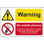 Warning, No Mobile Phones - It Is Against Company Policy