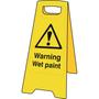 Warning wet paint floor safety sign