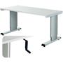 Height adjustable cantilever bench with Retractable Handle