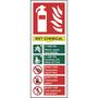 Wet Chemical Fire Extinguisher Sign