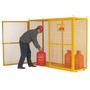 Yellow Wire Mesh Security Cages