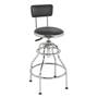 Sealey Workshop Stool with Back Rest