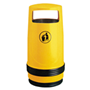 Merlin Freestanding Yellow Bin with Lock and Metal Liner