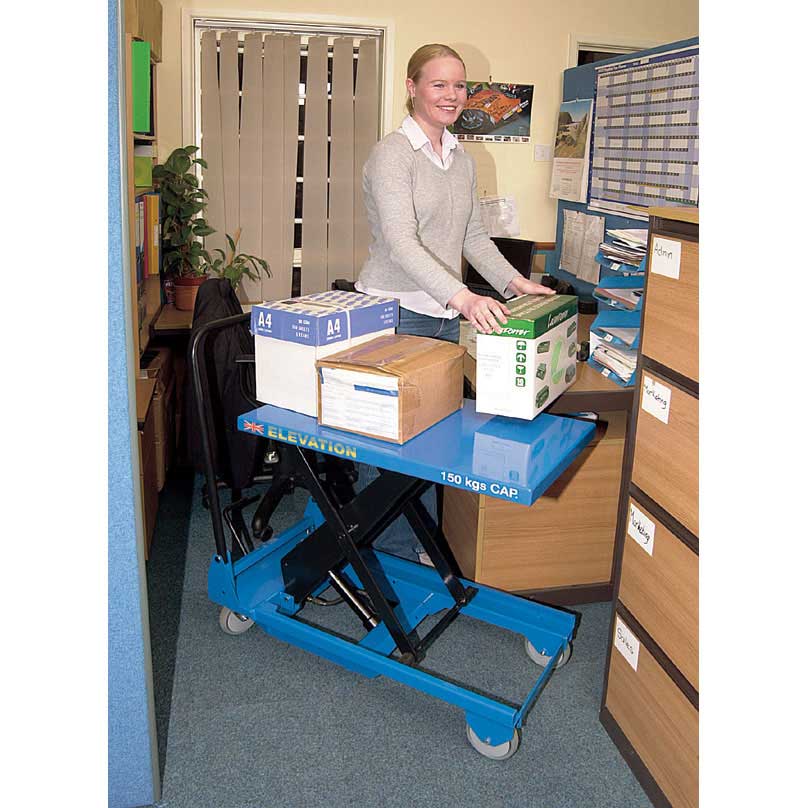 Scissor Table in Office Use