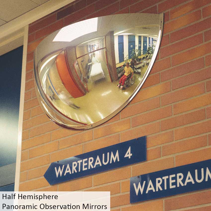 Half Hemisphere Panoramic Observation Mirror