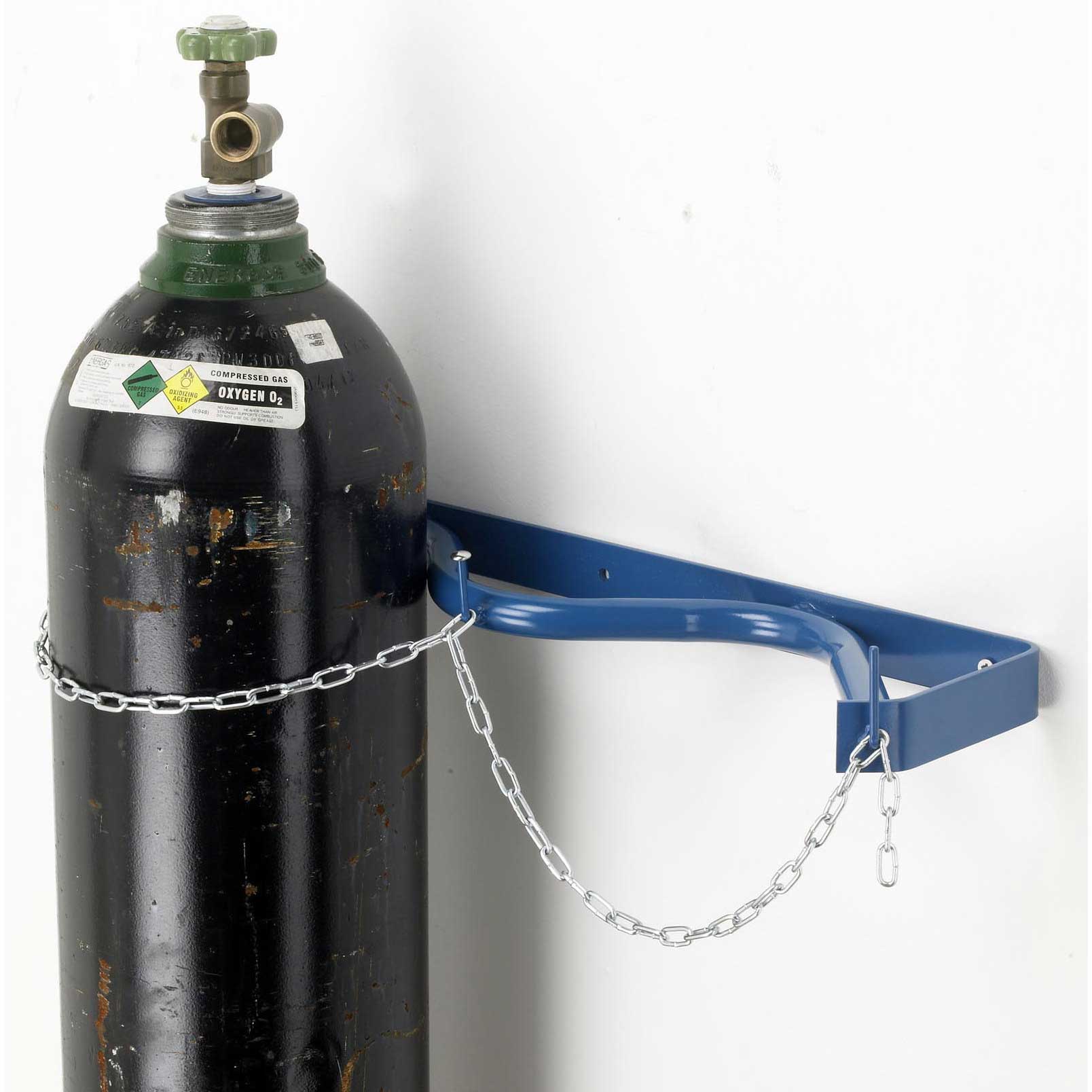 Oxygen Gas Cylinder in bracket