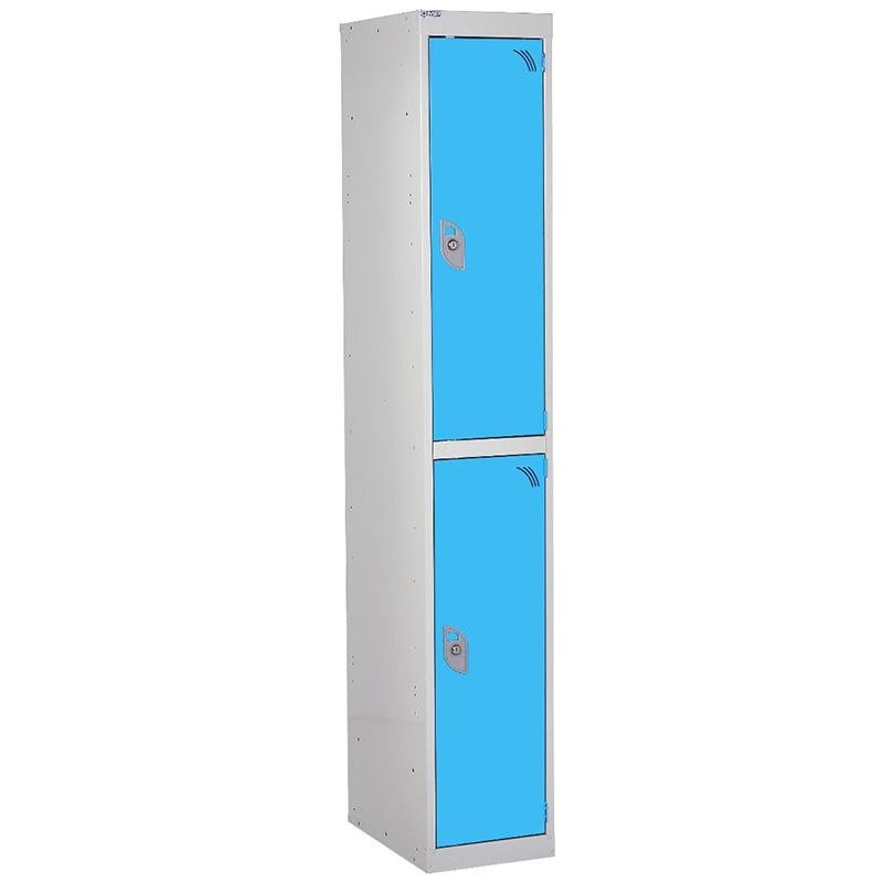2-door light blue locker