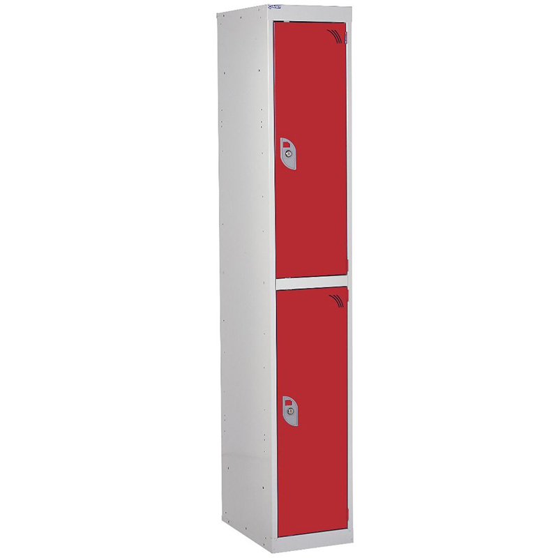 2-door red locker