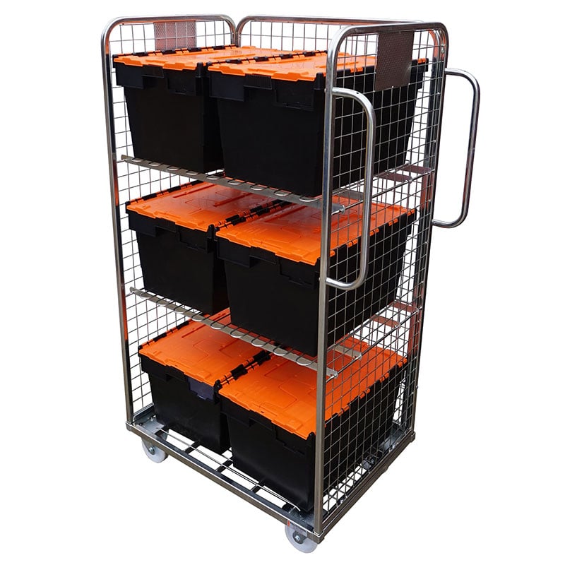 3 Sided Picking Container designed to accomodate Tote Boxes